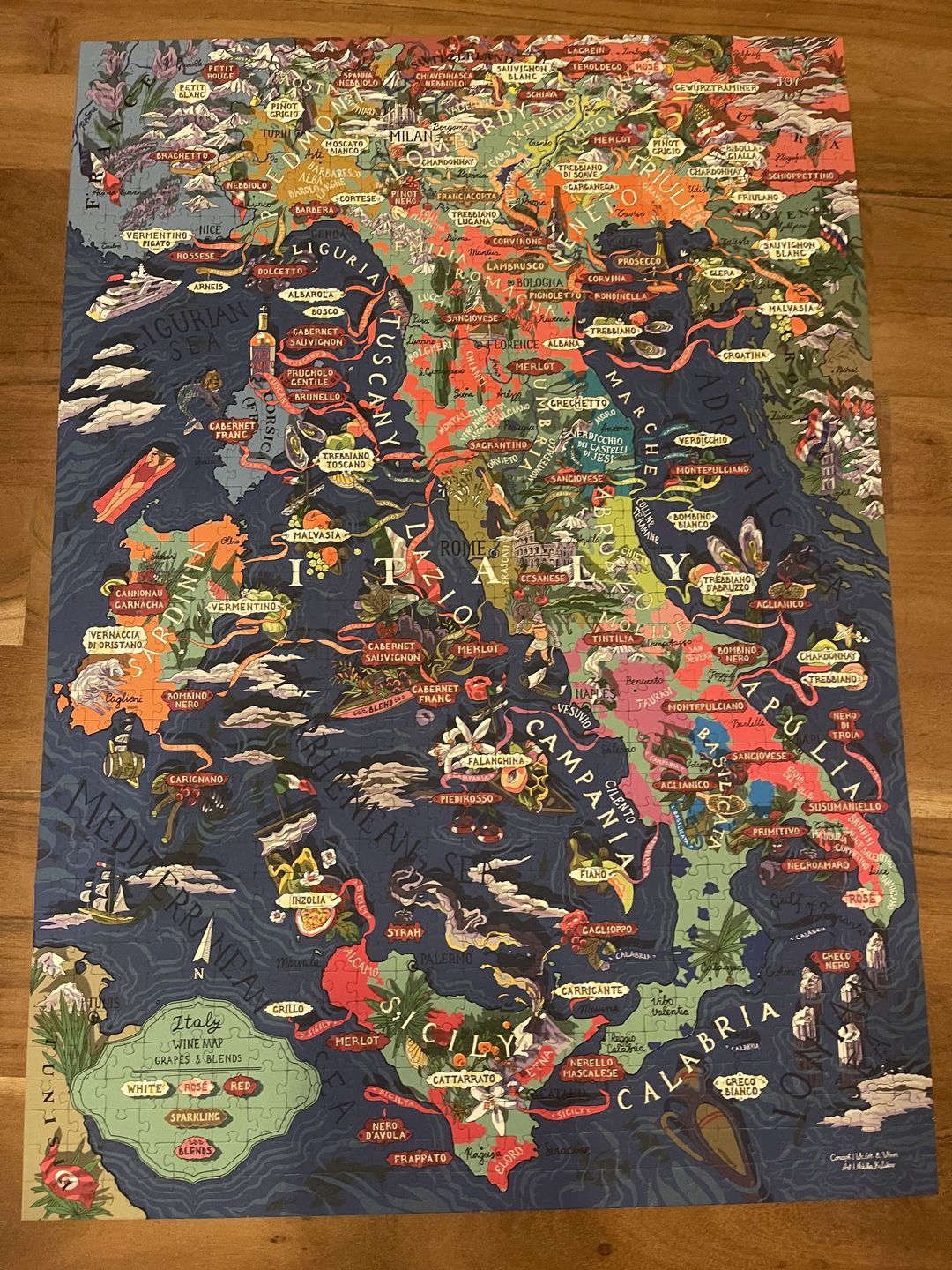 Customer photo review of Wine Puzzle - Italy