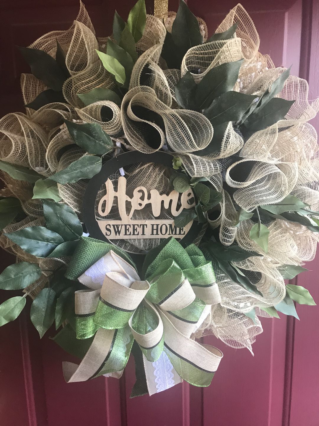Customer photo review of Mounting Squares Bag of 100 - DECOE-002, attach a wreath sign, sign attachment