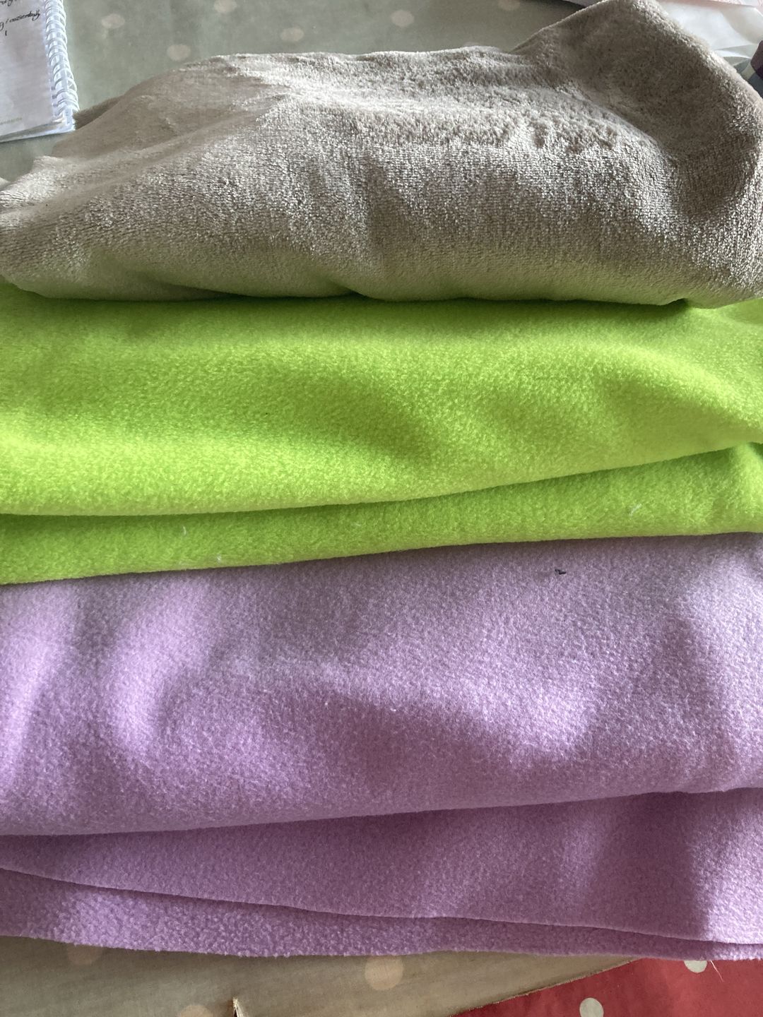 Customer photo review of Plain Fleece/Sweatshirt Remnants