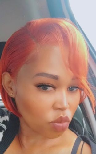 Customer photo review of Colour : 12a Ginger Orange Pixie
