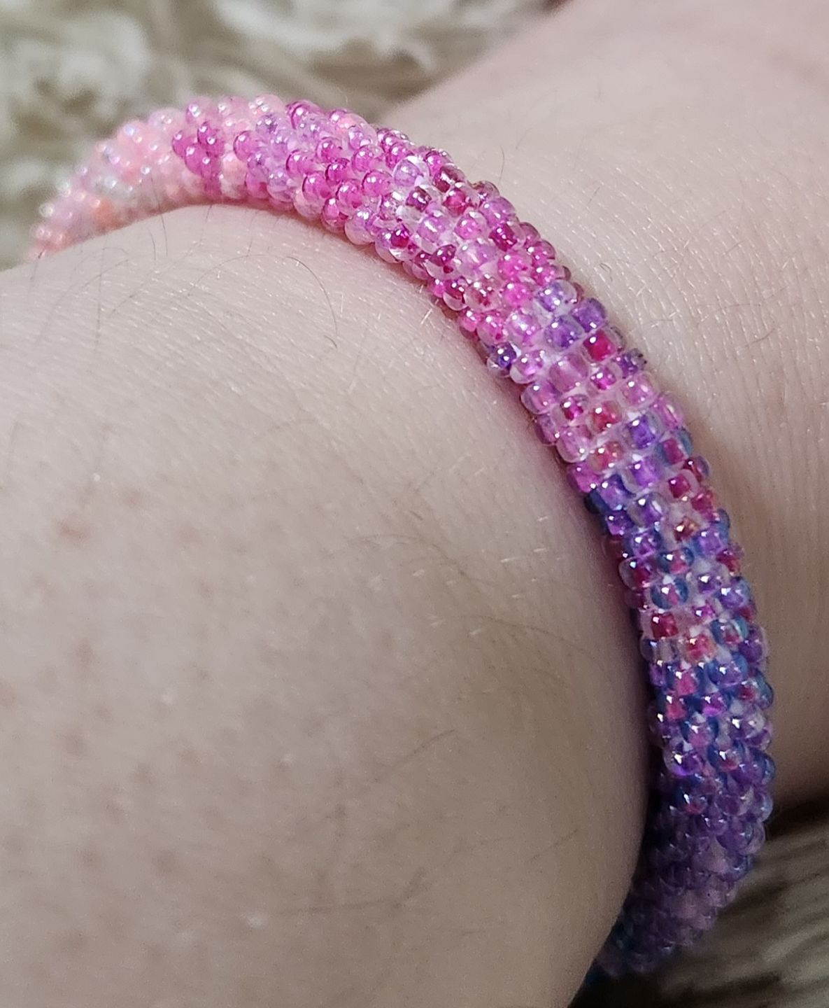 Customer photo review of Vivid Rainbow Confetti Ombré