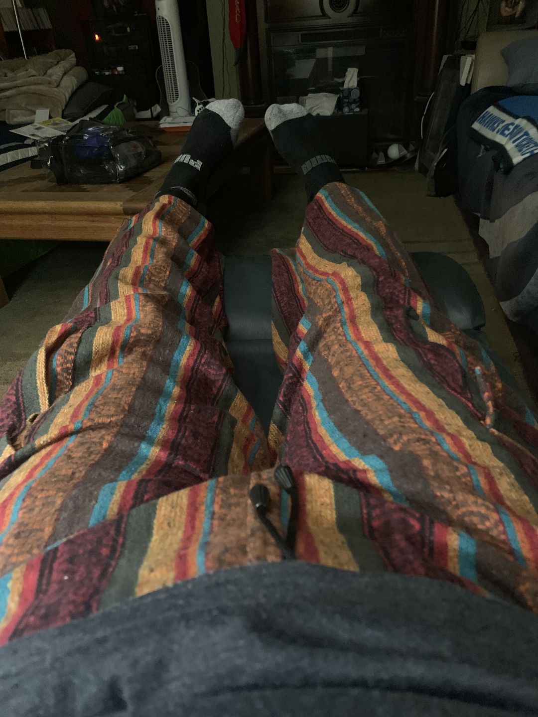 Customer photo review of Woven Cotton Cargo Pants