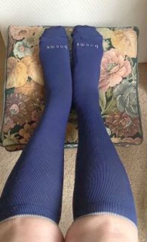 Customer photo review of Closed Toe: 15-20 mmHg - Dark Blue