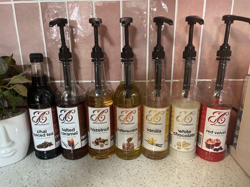 Customer photo review of Red Velvet Coffee Syrup