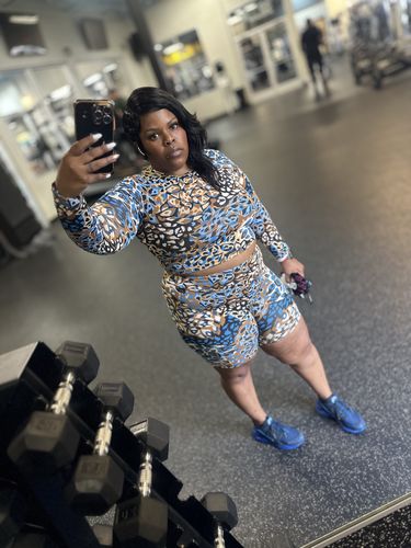 Customer photo review of Enchanted Long Sleeve Crop Top