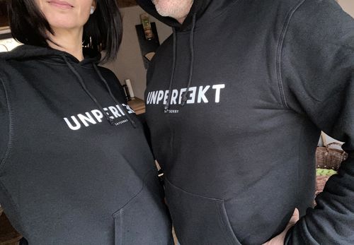 Customer photo review of 100% Organic unisex Hoodie »UNPERFEKT«