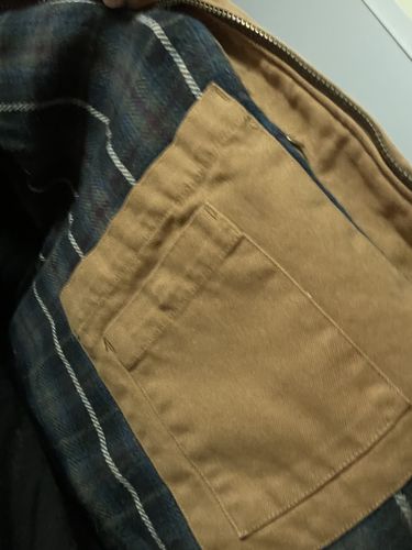 Customer photo review of Washed Duck Cloth Flannel-Lined Work Jacket