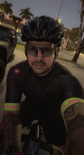 Customer photo review of REVO Kapvoe X2 Red Blue Photochromic Sunglasses