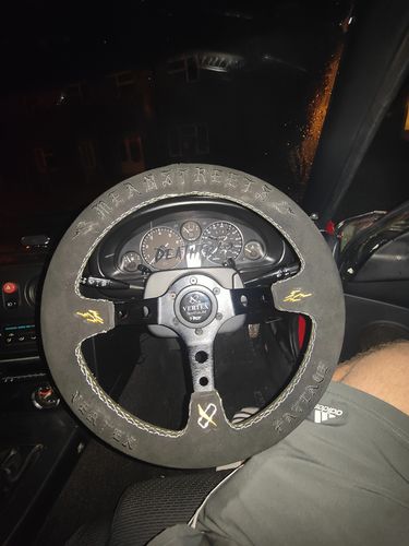 Customer photo review of 13" (330mm) VX "Mean Street" Style Black Steering Wheel