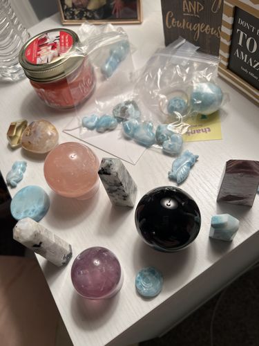 Customer photo review of Rose Quartz Sphere