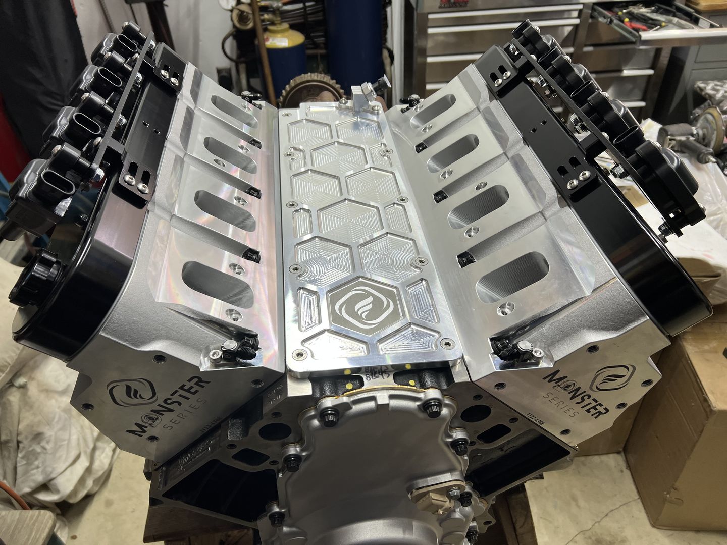 Customer photo review of LS Multi Coil Bracket Mounting Kit For Motion Billet Valve Covers 10-12007