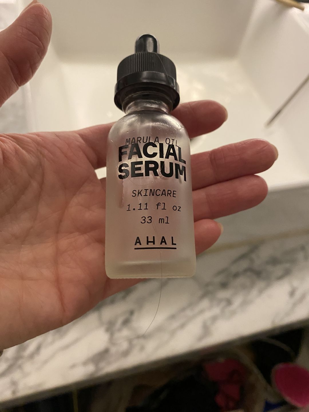 Customer photo review of AHAL-Suero Humectante Facial de Marula Africano