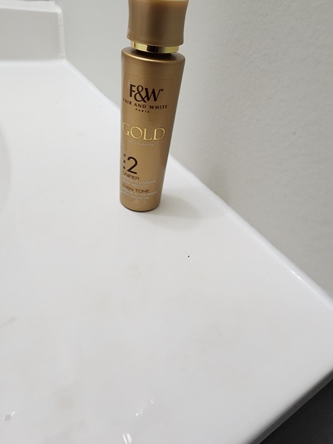 Customer photo review of Fair and White 2: Gold Intense Argan Oil Active Serum 30 ml / 1fl.oz