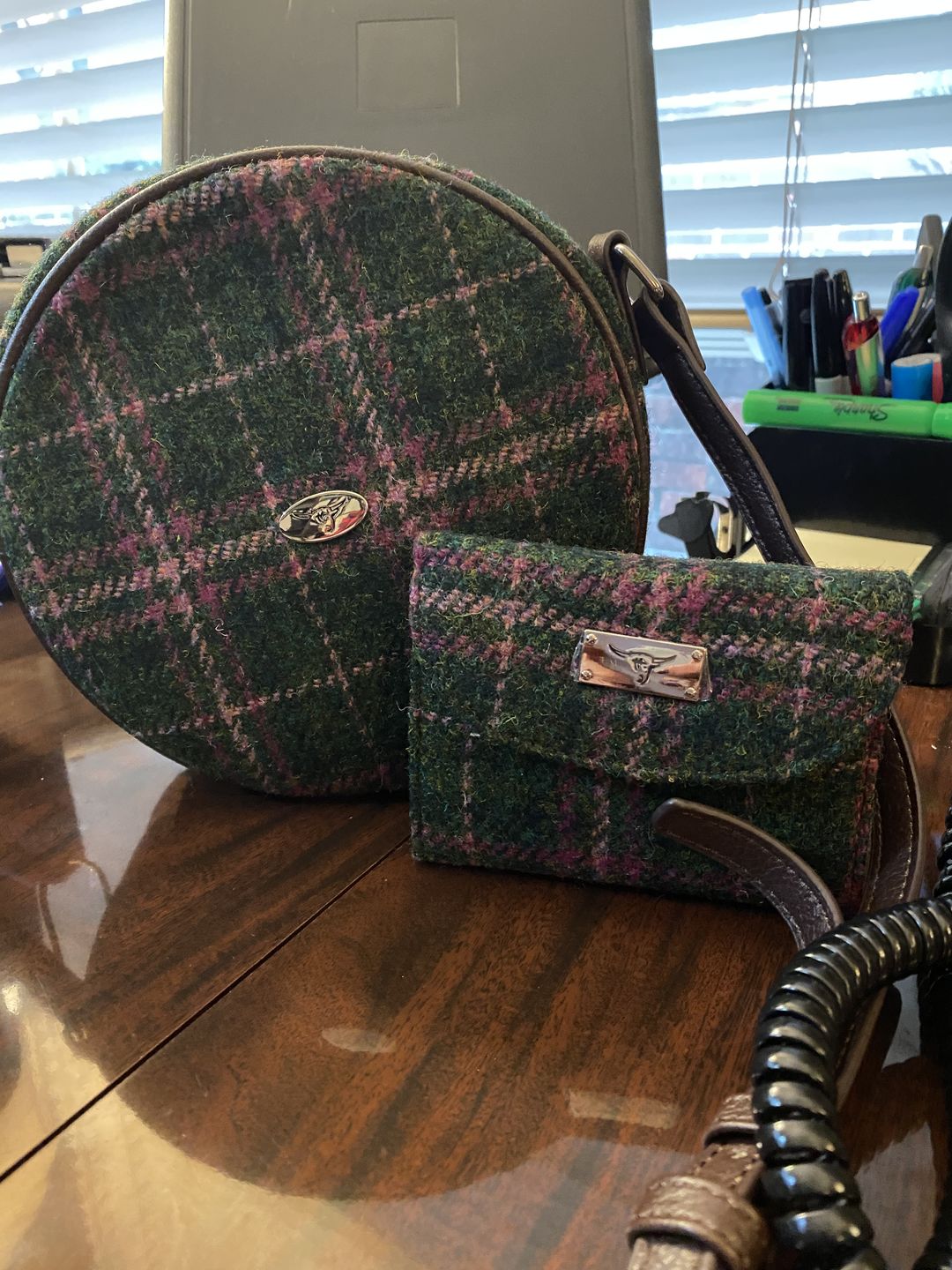 Customer photo review of Women's Harris Tweed Zip Wallet with Card Section