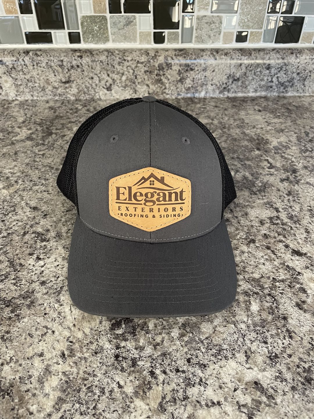 Customer photo review of Richardson 110 Flexfit Custom Leather Patch Hat