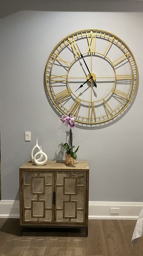 Customer photo review of 48" Gold Grande Wall Clock