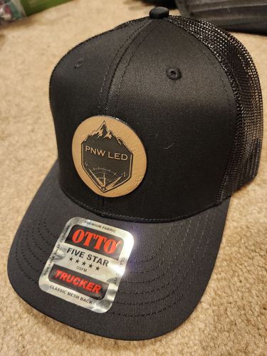 Customer photo review of [12 Pack] 112 Style Leather Patch Trucker Hats - Round Patch