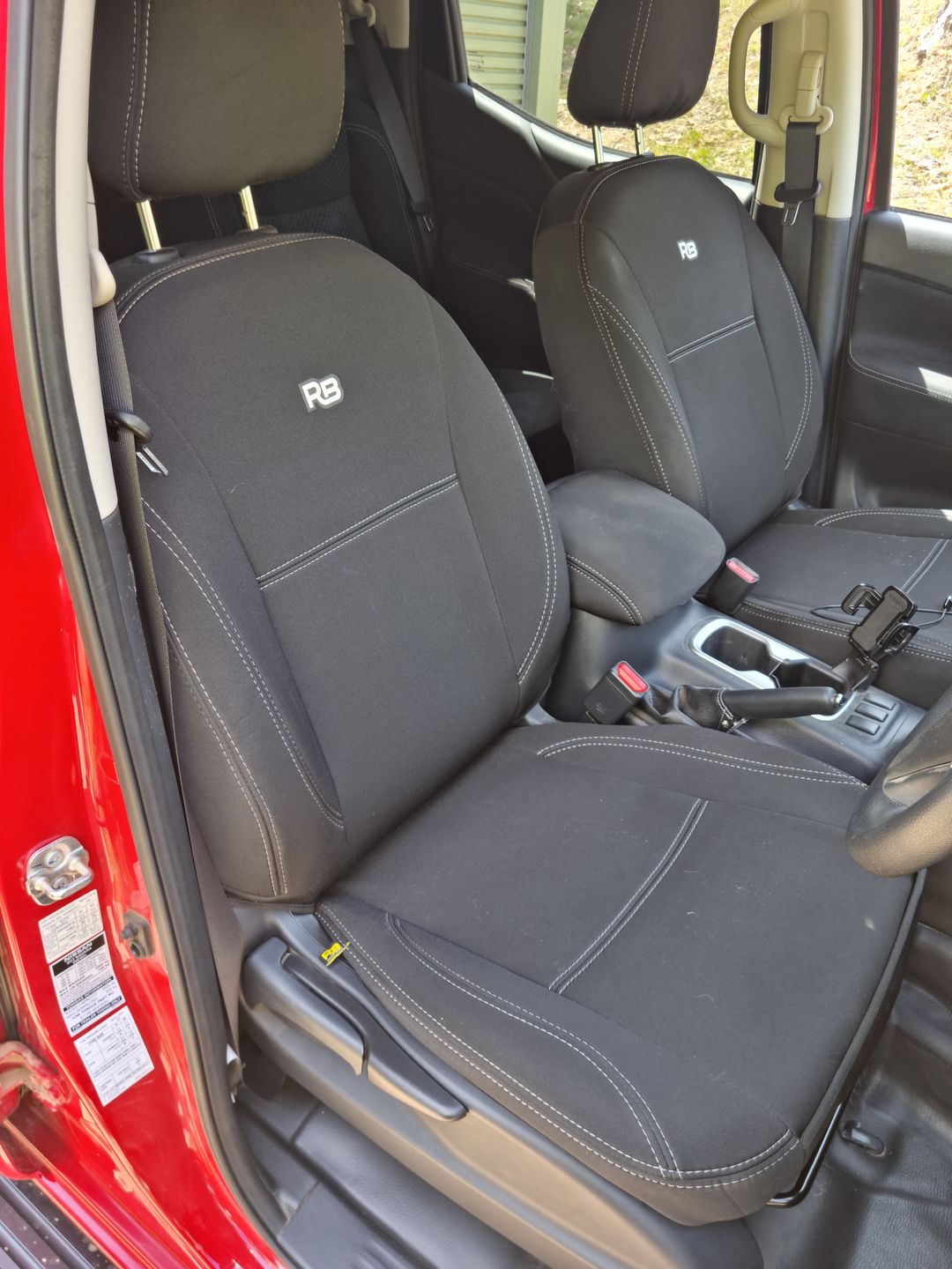 Customer photo review of Nissan Navara NP300 Series 3 & 4 Neoprene 2x Front Seat Covers (Available)
