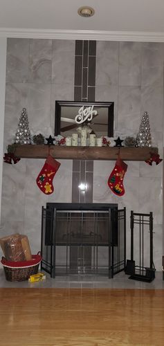 Customer photo review of Distressed Mantels