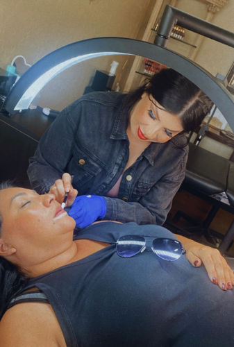 Customer photo review of The CosmoGlo XL Light Bundle + Phone Clip