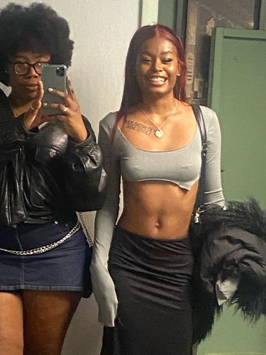 Customer photo review of FRAME MAXI IN BLACK