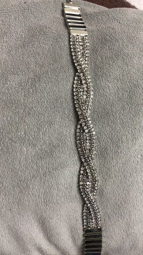 Customer photo review of Rubans Silver Plated Handcrafted Zircon Stone Layer Choker