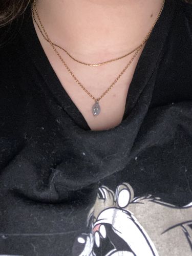 Customer photo review of Saint Necklace - Gold