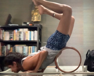 Customer photo review of Cork Yoga Wheel