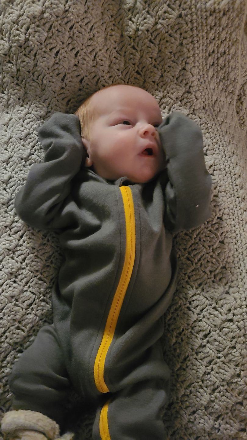 Customer photo review of baby adventure onesie