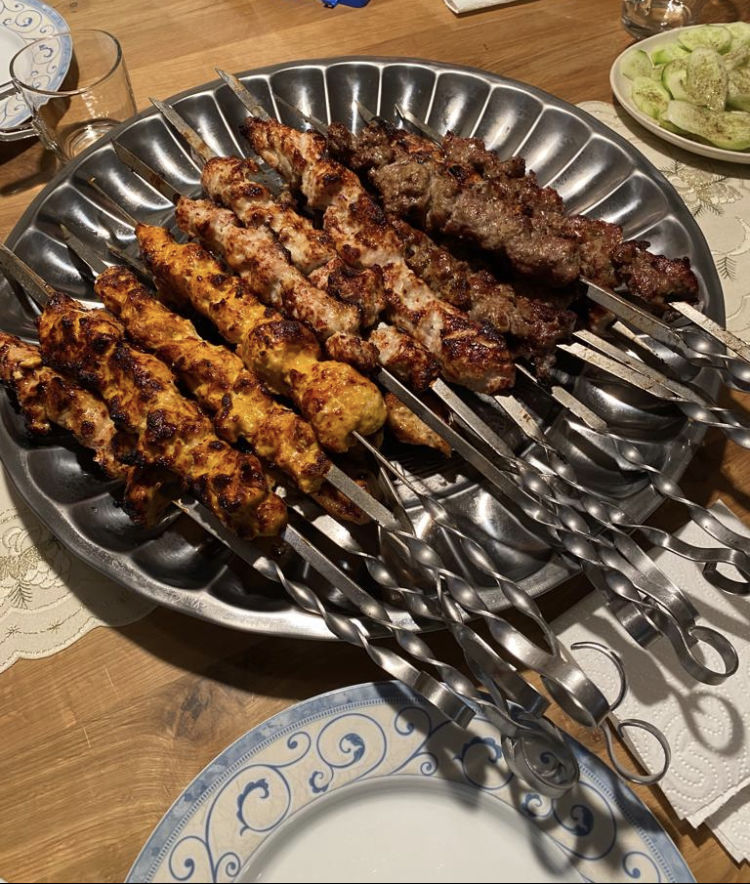 Customer photo review of Lamm-Schaschlik Knoblauch-Pfeffer – würzig mariniert aus der Keule | mySchaschlik