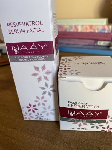 Customer photo review of Serum + crema de resveratrol