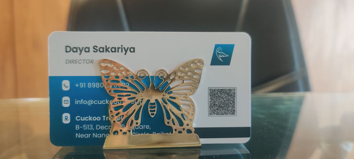 Customer photo review of Business Card Holder - Butterfly