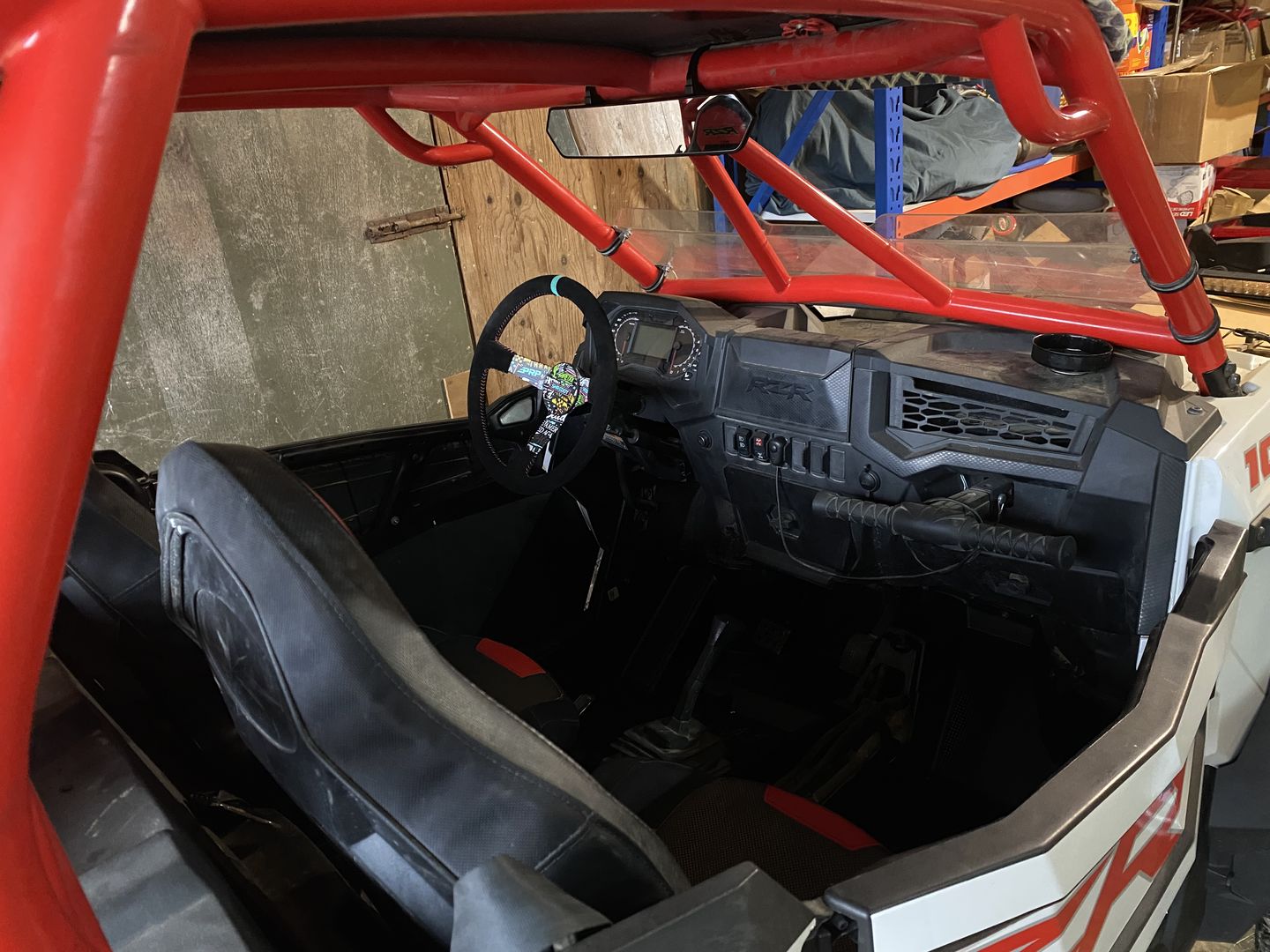Customer photo review of Rear View Mirror 1.65''-2'' Fit Can-am Maverick X3 | Polaris RZR | Pioneer | Talon | Kawasaki