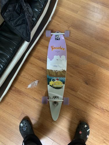 Customer photo review of Yocaher Pintail Longboard Complete - VW Bettle Series - Yellow