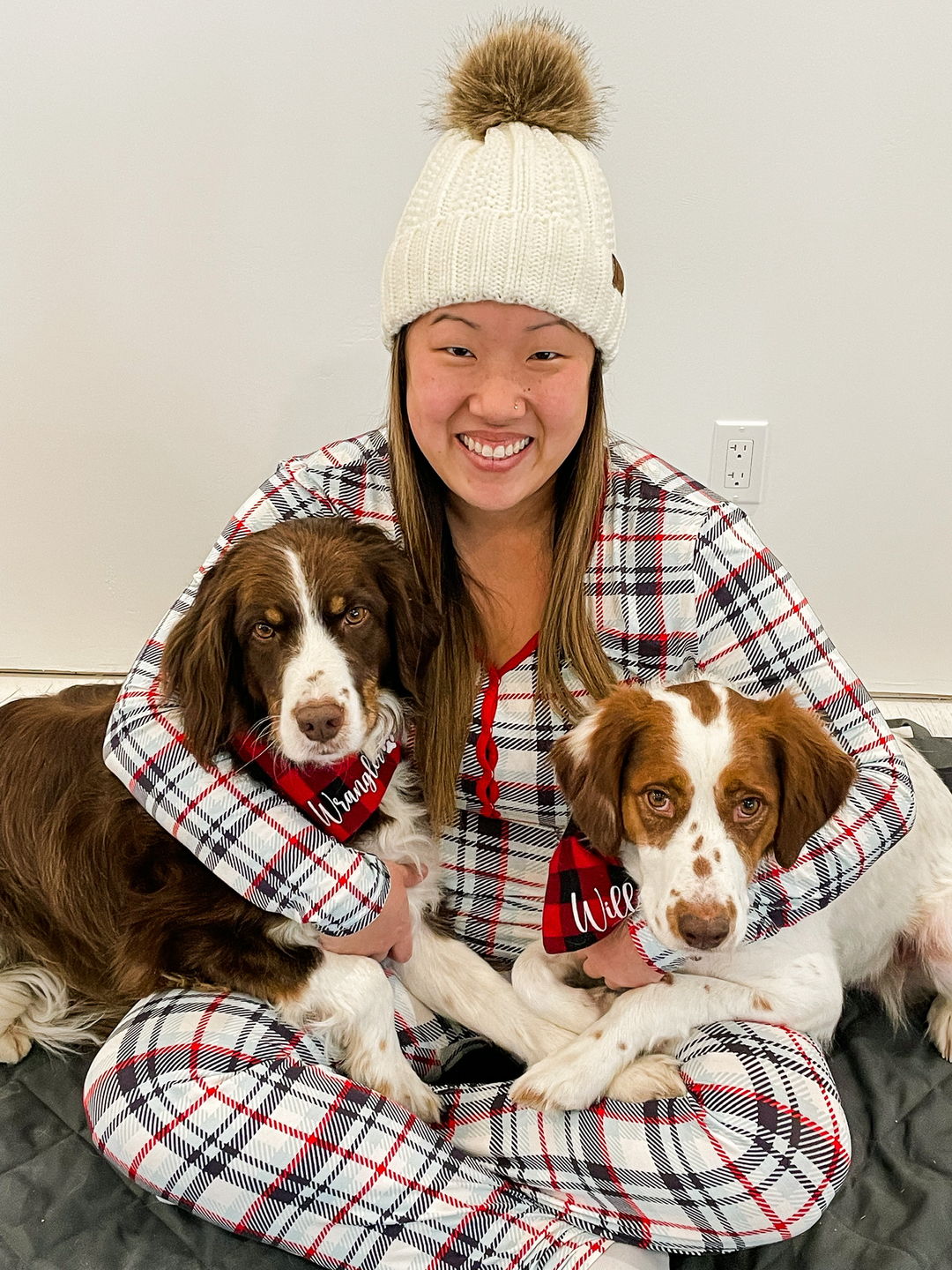 Customer photo review of Original Holiday Plaid Bamboo Women's Pajama Set