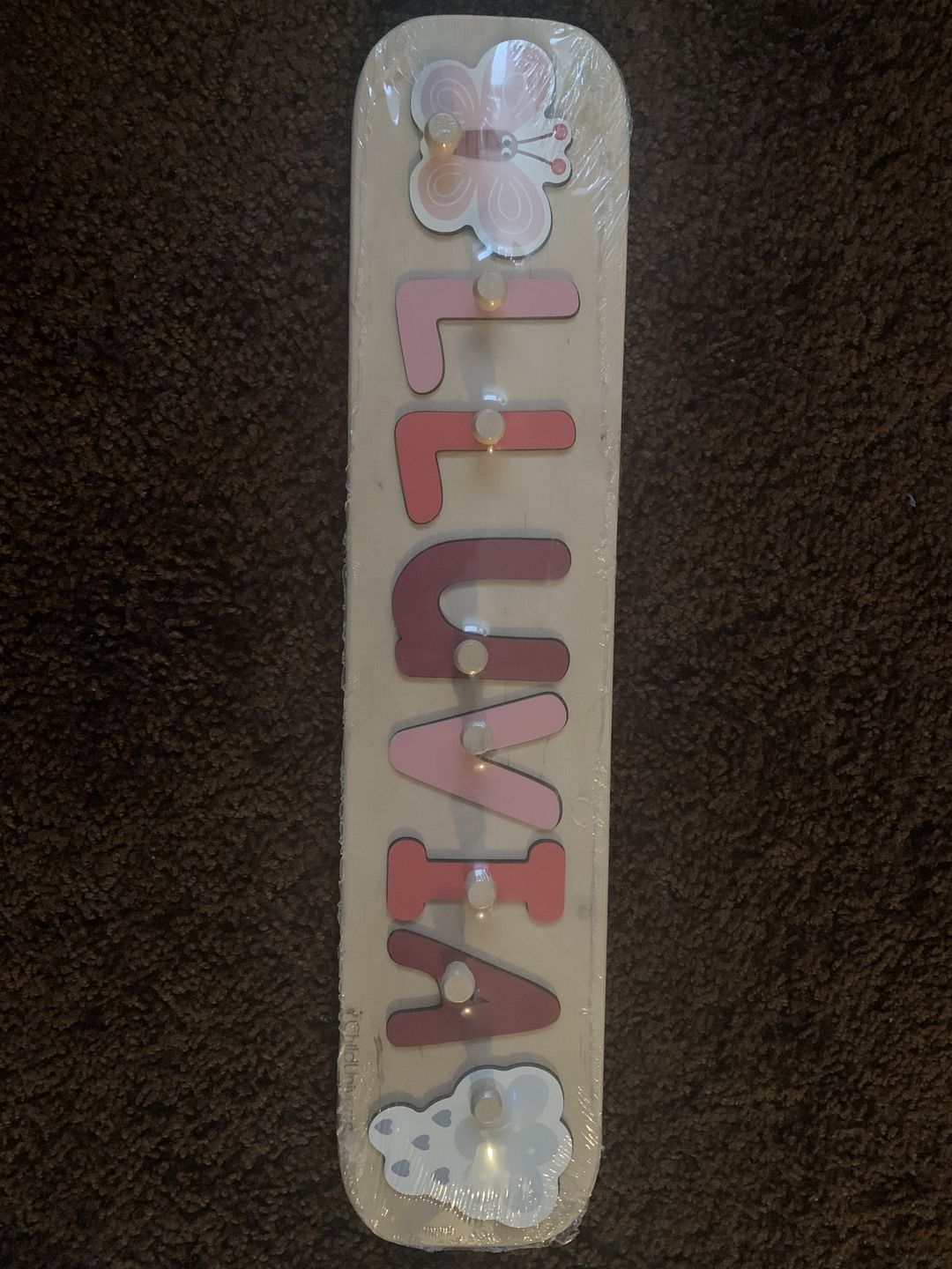 Customer photo review of Name Puzzle with Pegs