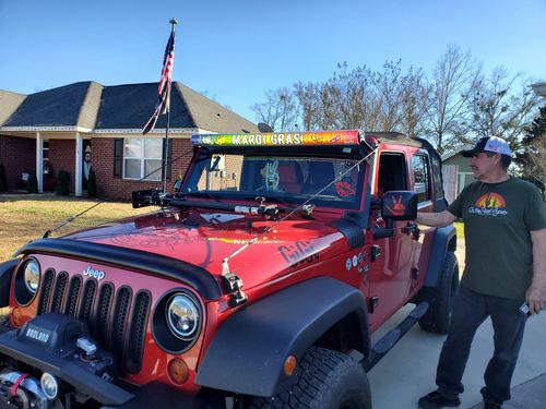 Customer photo review of Mardi Gras Inserts Light Bar Insert