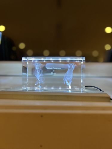 Customer photo review of Krystall kube 13x7x6 cm