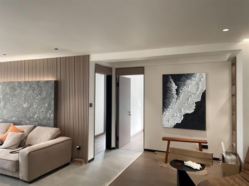 Customer review photo for Plaster Art texture painting #TX003