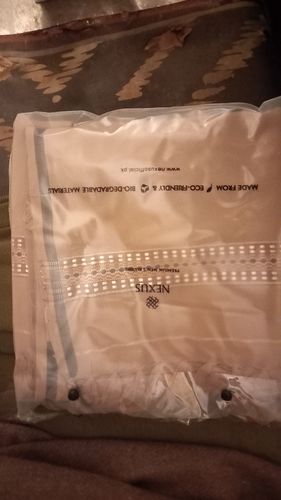 Customer photo review of Premium Kashmiri Shawl ( Khaaki )