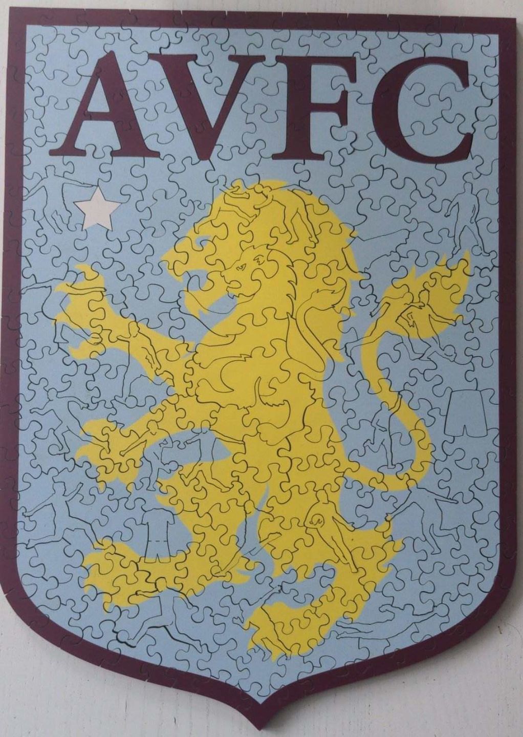 Customer photo review of Aston Villa FC® Logo - Official Wooden Puzzle