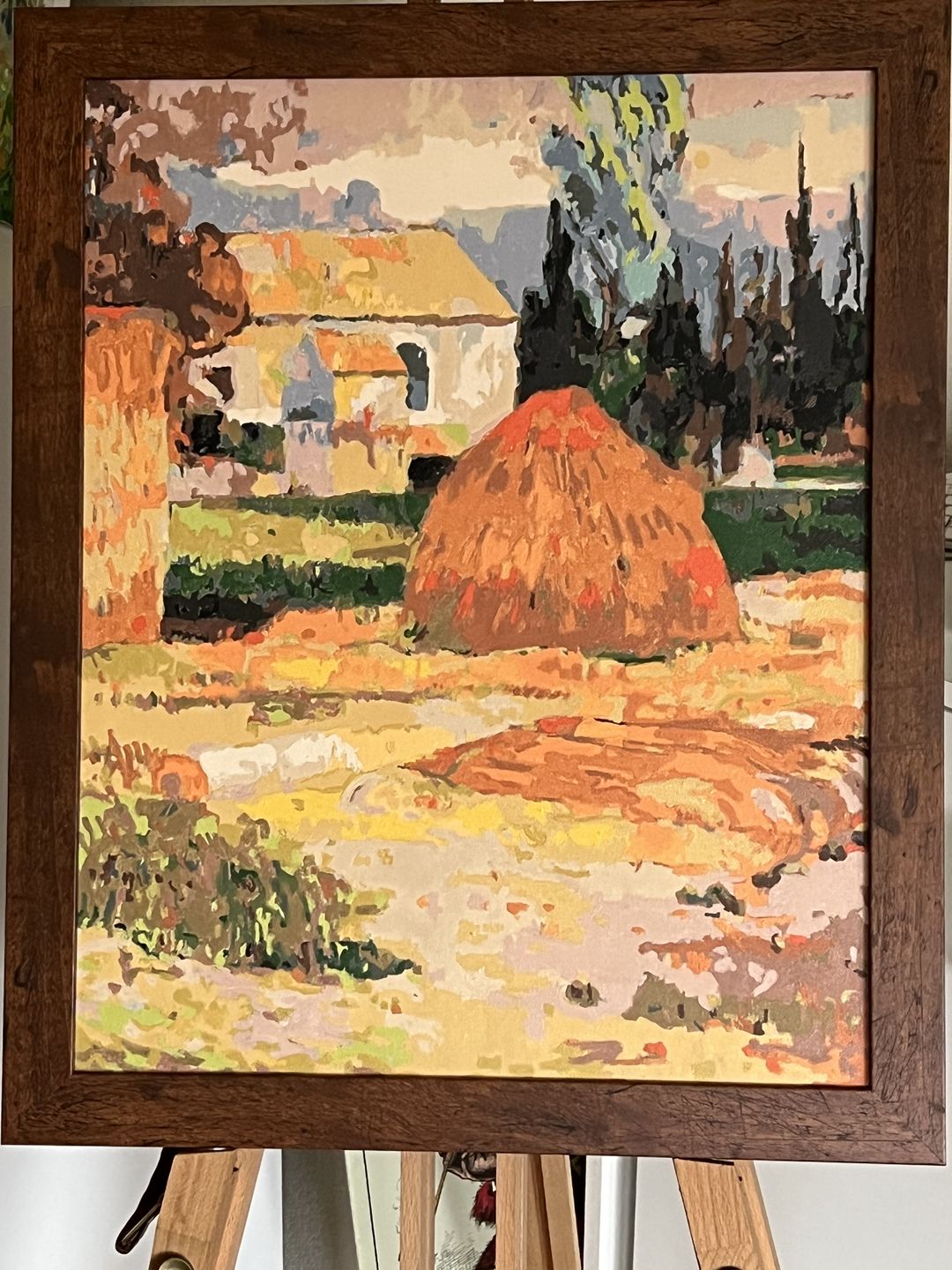 Customer photo review of The Sea at Les Saintes - Vincent Van Gogh - Paint by Numbers