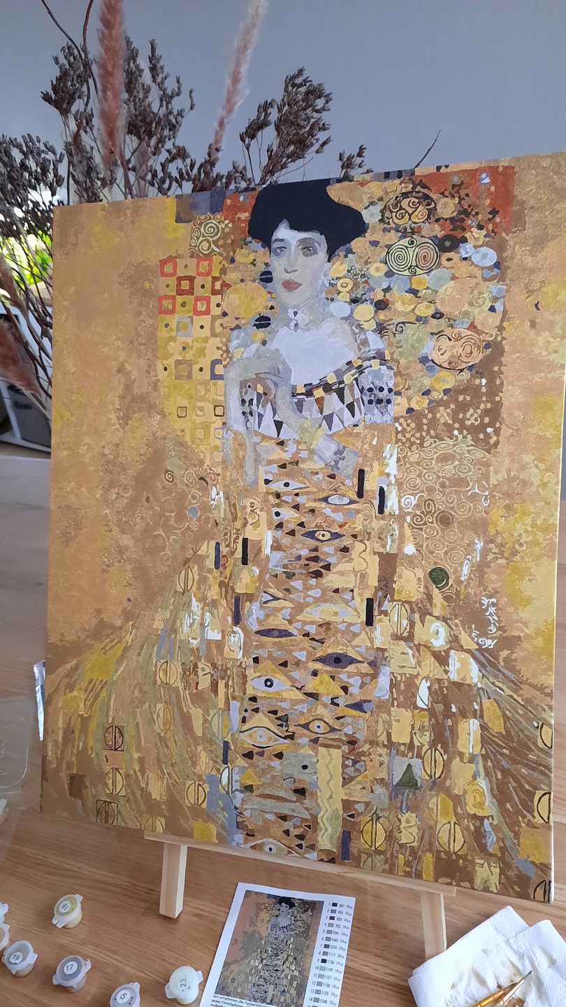 Customer photo review of Malen nach Zahlen - Portrait von Adele Bloch-Bauer I - Gustav Klimt