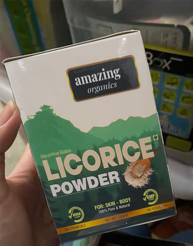 Customer photo review of Ayurvedic Licorice Powder for Skincare & Haircare