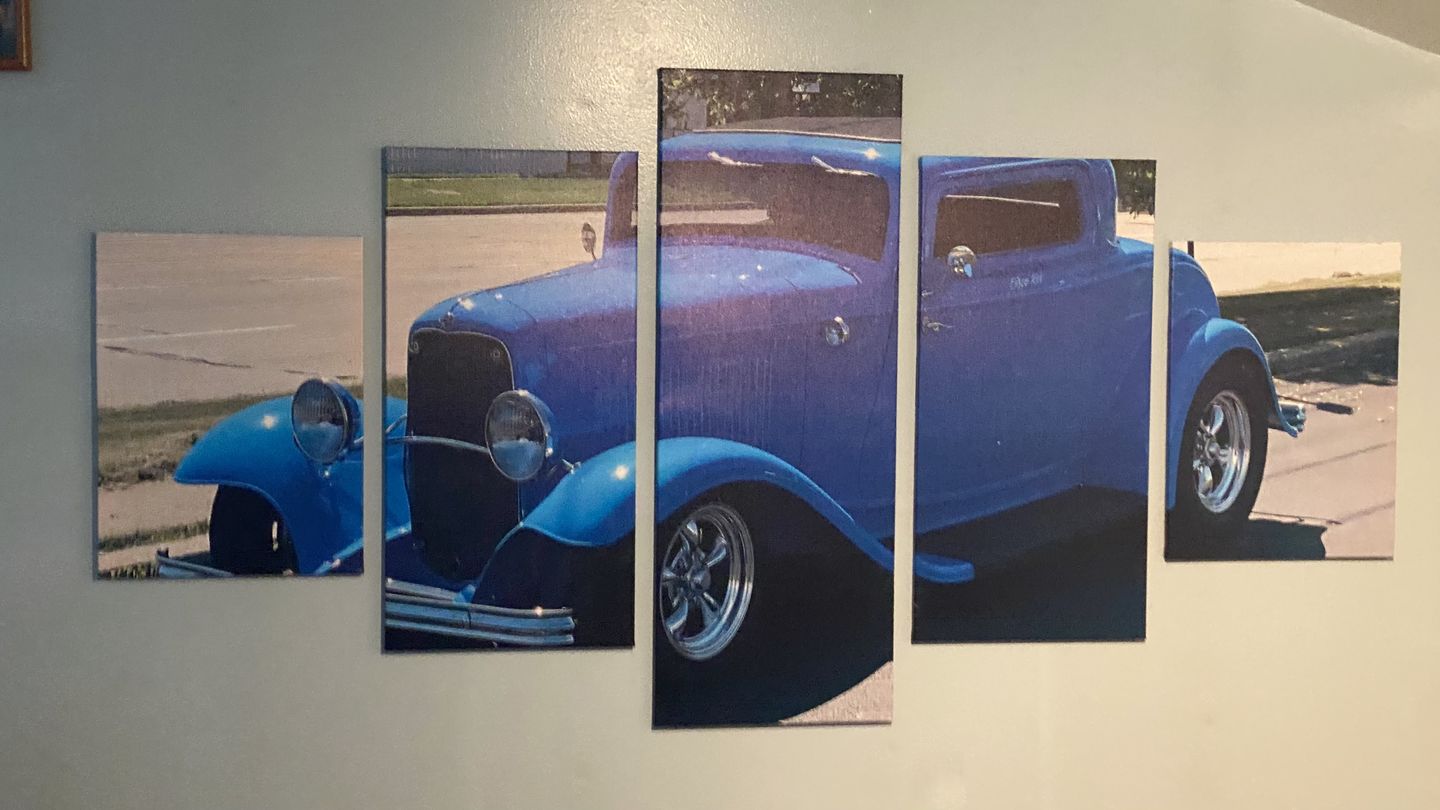 Customer photo review of Design Your Own Custom 5 Panel Canvas Print Wall Art