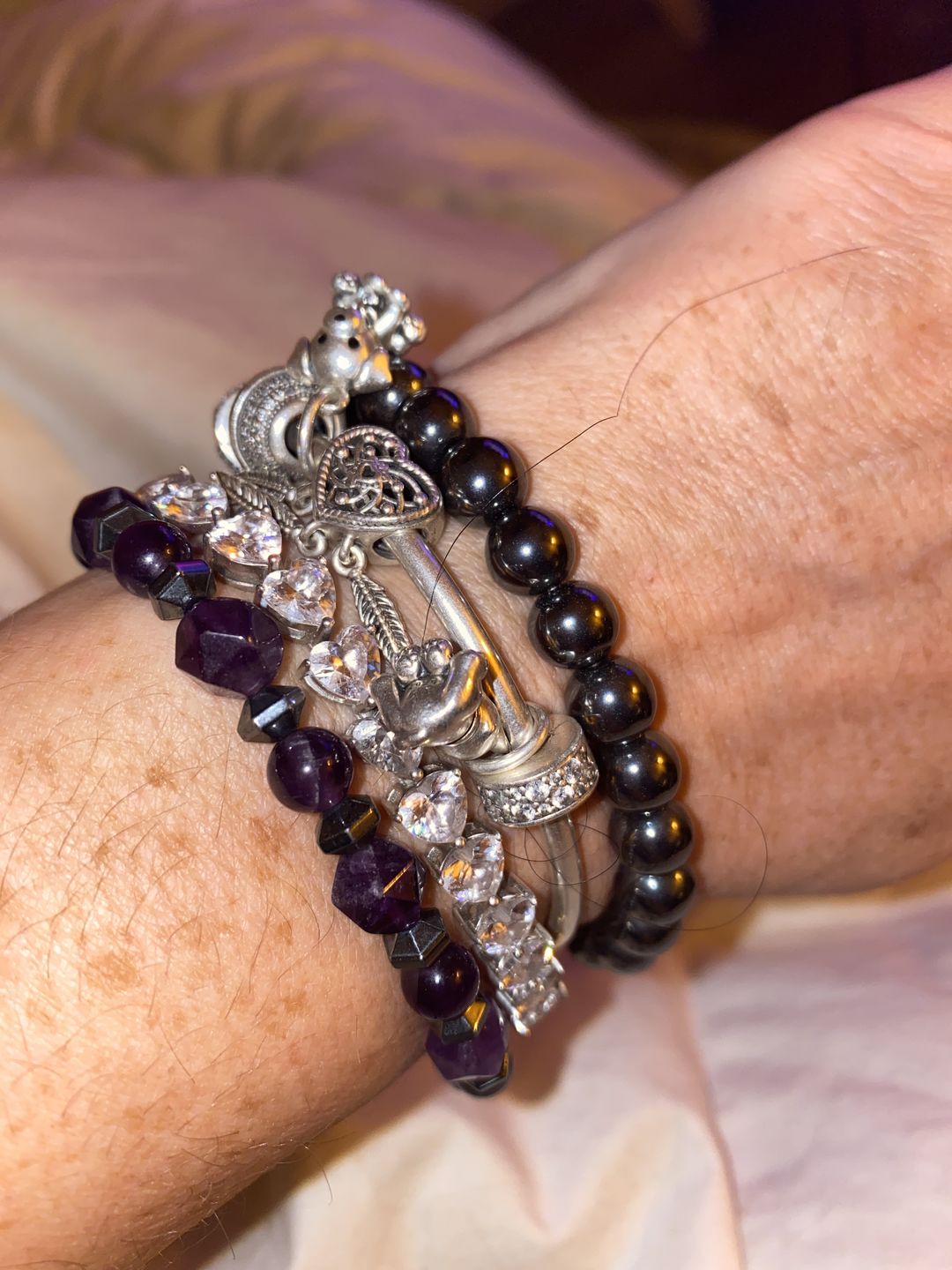 Customer photo review of Bracelet Hématite