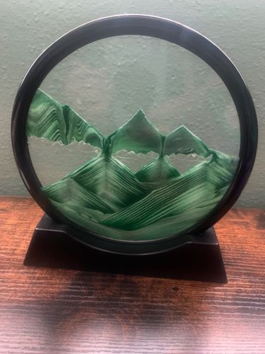 Customer photo review of Moving Sand Glass Art