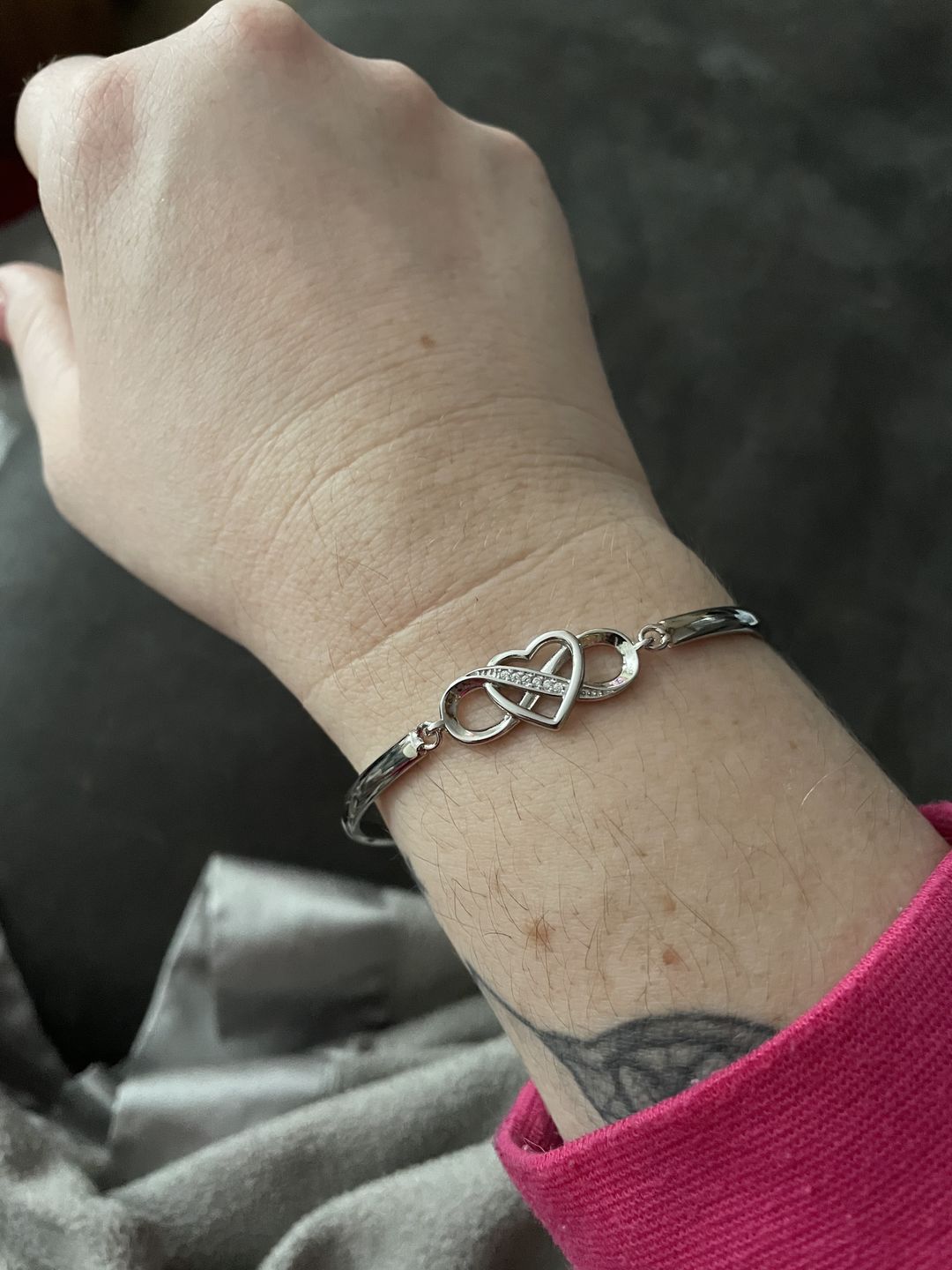 Customer photo review of To My Daughter-In-Law | You Are Also My Daughter-In-Heart | Infinity Heart Bracelet
