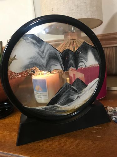 Customer photo review of Moving Sand Glass Art