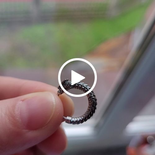 Customer video review of Ouroboros Earrings